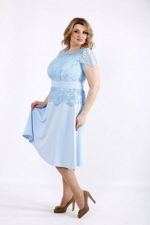 Платье 1092-3 голубое