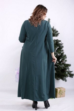 Платье 1333-3 темно-зеленый