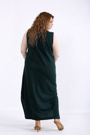 Платье 1202-2 темно-зеленое