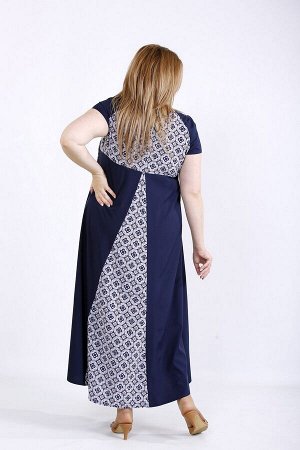 Платье 1163-2 синий/голубой принт