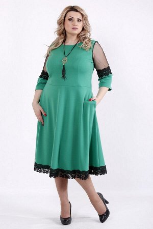 Платье 1056-3 зеленое