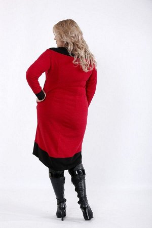 Платье 1055-3 красное