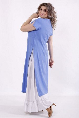 Платье 1496-3 голубой