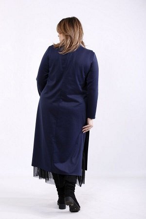 Комплект: платье и жилет 1301-2 синий