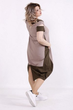 Платье 1491-2 коричневый