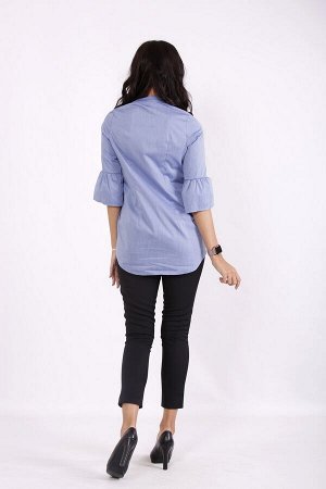 Рубашка 1557-1 синяя