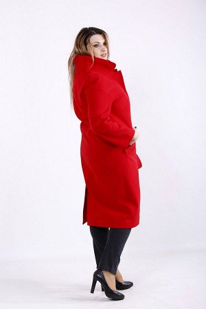 Пальто t01268-1 красный