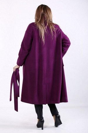 Пальто t01268-3 фиолетовый