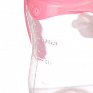 Бутылочка для кормления «Любимая доченька» детская приталенная, с ручками, 150 мл, от 0 мес., цвет розовый