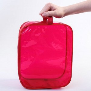 Набор сумок в роддом, 3 шт., цветной ПВХ, цвет красный