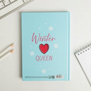 Ежедневник в твердой обложке Winter queen, А5 80 листов