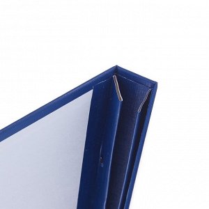 Папка "Выпускная квалификационная работа на степень бакалавра" бумвинил, гребешки/сутаж, без бумаги, цвет синяя (вместимость до 300 листов)