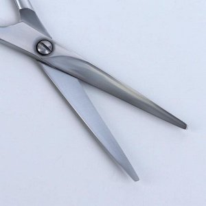 Ножницы с упором, лезвие — 6 см, цвет серебряный