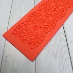 Силиконовый коврик для айсинга &quot;Цветочное обаяние&quot; 39*8 см