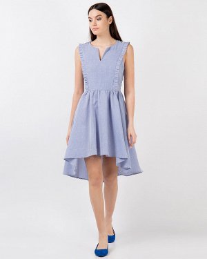 Платье жен. (002121)бело-голубой