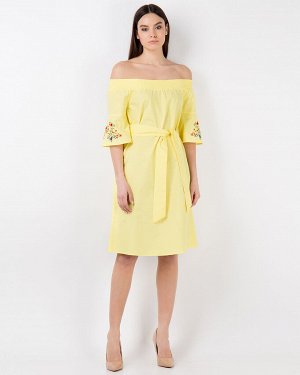 Платье жен. (120740)желтый