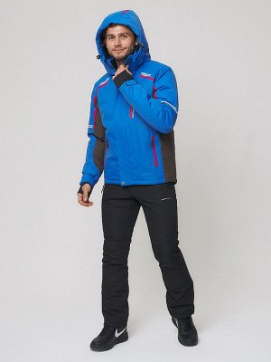 Мужской зимний костюм горнолыжный голубого цвета 01971Gl