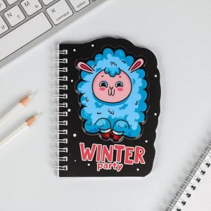 Блокнот с фигурным элементом Winter party, 40л