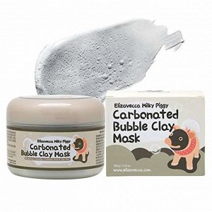 Elizavecca MilkyPiggy Carbonated Bubble Clay Mask Маска для лица Глиняная с пузырьковым эффектом, 100г