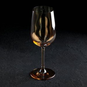 Бокал для вина «Родос», 350 мл, 8?20 см, цвет золотой