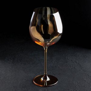 Бокал для вина «Бонитас», 660 мл, 11,5x24 см, цвет золотой