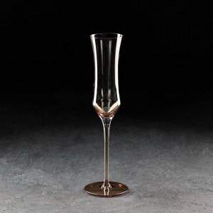 Бокал для шампанского «Кира», 180 мл, 7х25,5 см, цвет золото