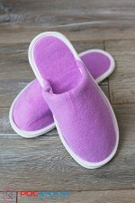 Махровые тапочки с закрытым мысом