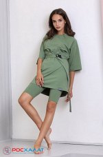 Трикотажная туника с поясом Lingeamo