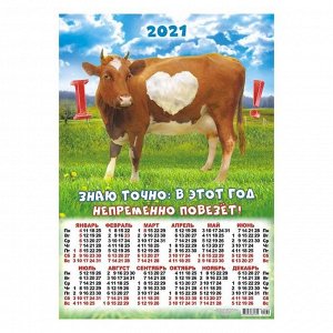 Календарь листовой А2 "Символ года - 2021 - 179"