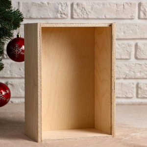 Ящик-пенал "Новогодняя сказка", 20х30х12 см, коробка с открывающейся крышкой, печать