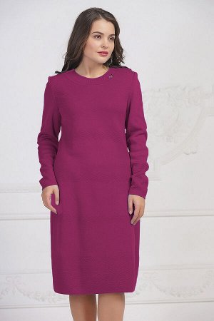 Платье вязаное 3584 К  Пурпурный