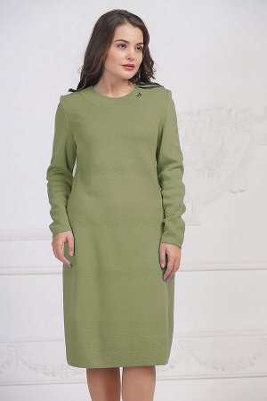 Вязаное платье 3584 К  Серо-зеленый