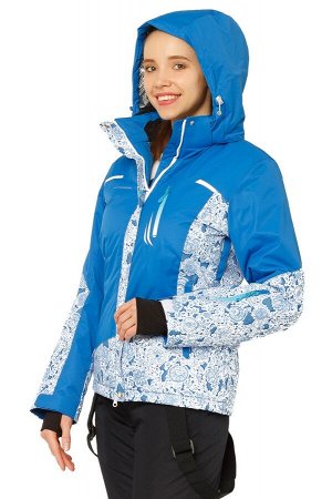 Женский зимний костюм горнолыжный синего цвета 017122S