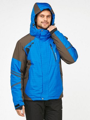Мужская зимняя горнолыжная куртка голубого цвета 1972Gl