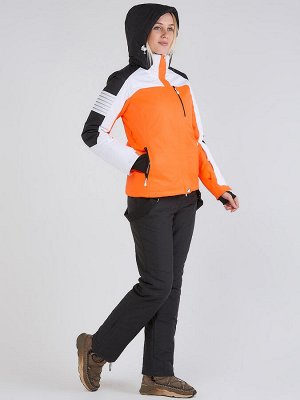 MTFORCE Женский зимний костюм горнолыжный оранжевого цвета 019601O