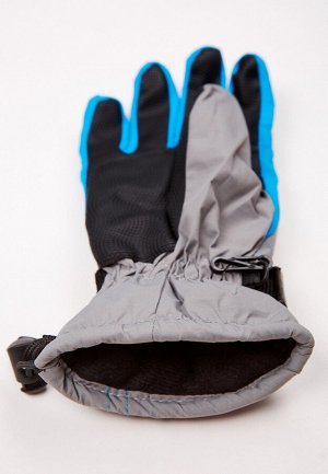 Подростковые для мальчика зимние горнолыжные перчатки серого цвета 317Sr