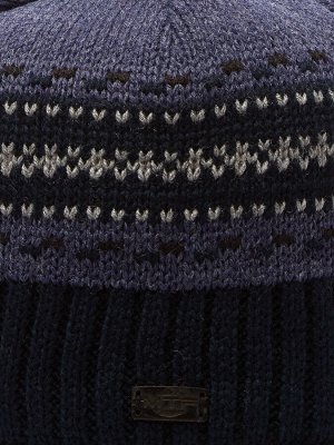 Шапка зимняя каунас темно-синего цвета 5910TS