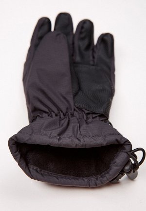 Подростковые для мальчика зимние горнолыжные перчатки черного цвета 317Ch