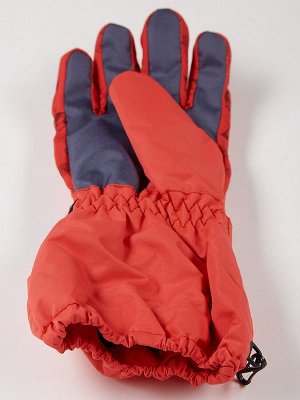 Подростковые для мальчика зимние горнолыжные перчатки оранжевого цвета 972O