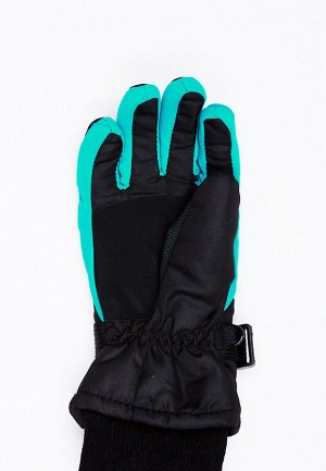 Подростковые для мальчика зимние горнолыжные перчатки бирюзового цвета 449Br