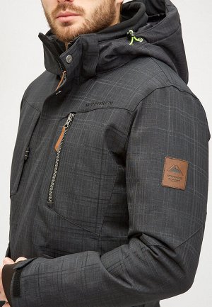Мужская зимняя горнолыжная куртка черного цвета 18128Сh