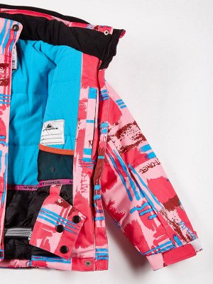 Подростковый для девочки зимний костюм горнолыжный розового цвета 01774R