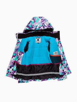 Подростковый для девочки зимний костюм горнолыжный фиолетового цвета 01774F