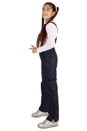 Подростковые для девочки зимние горнолыжные брюки темно-синего цвета 816TS