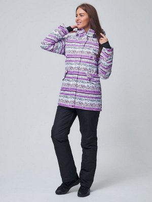 MTFORCE Женский зимний горнолыжный костюм фиолетового цвета 01937F