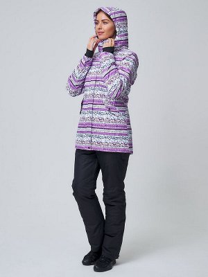 MTFORCE Женский зимний горнолыжный костюм фиолетового цвета 01937F