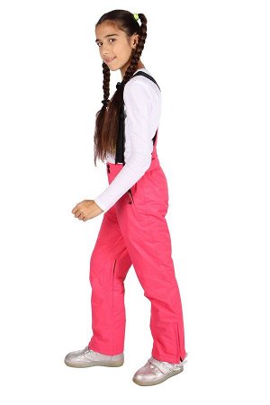 Подростковые для девочки зимние горнолыжные брюки розового цвета 816R