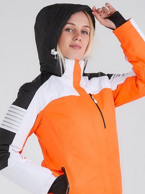 MTFORCE Женская зимняя горнолыжная куртка оранжевого цвета 19601O