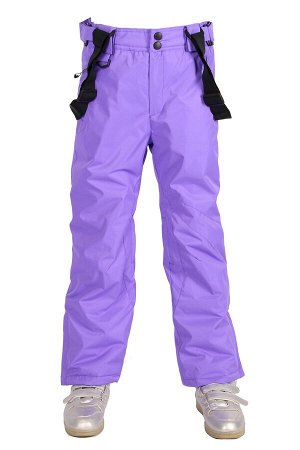 Подростковые для девочки зимние горнолыжные брюки фиолетового цвета 816F