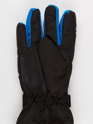 Мужские зимние горнолыжные перчатки синего цвета 907S